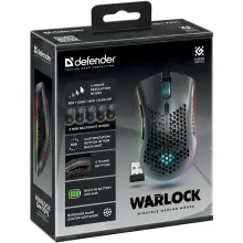 Купити Мишка Defender Warlock GM-709L RGB Wireless Black (52709) - фото 8