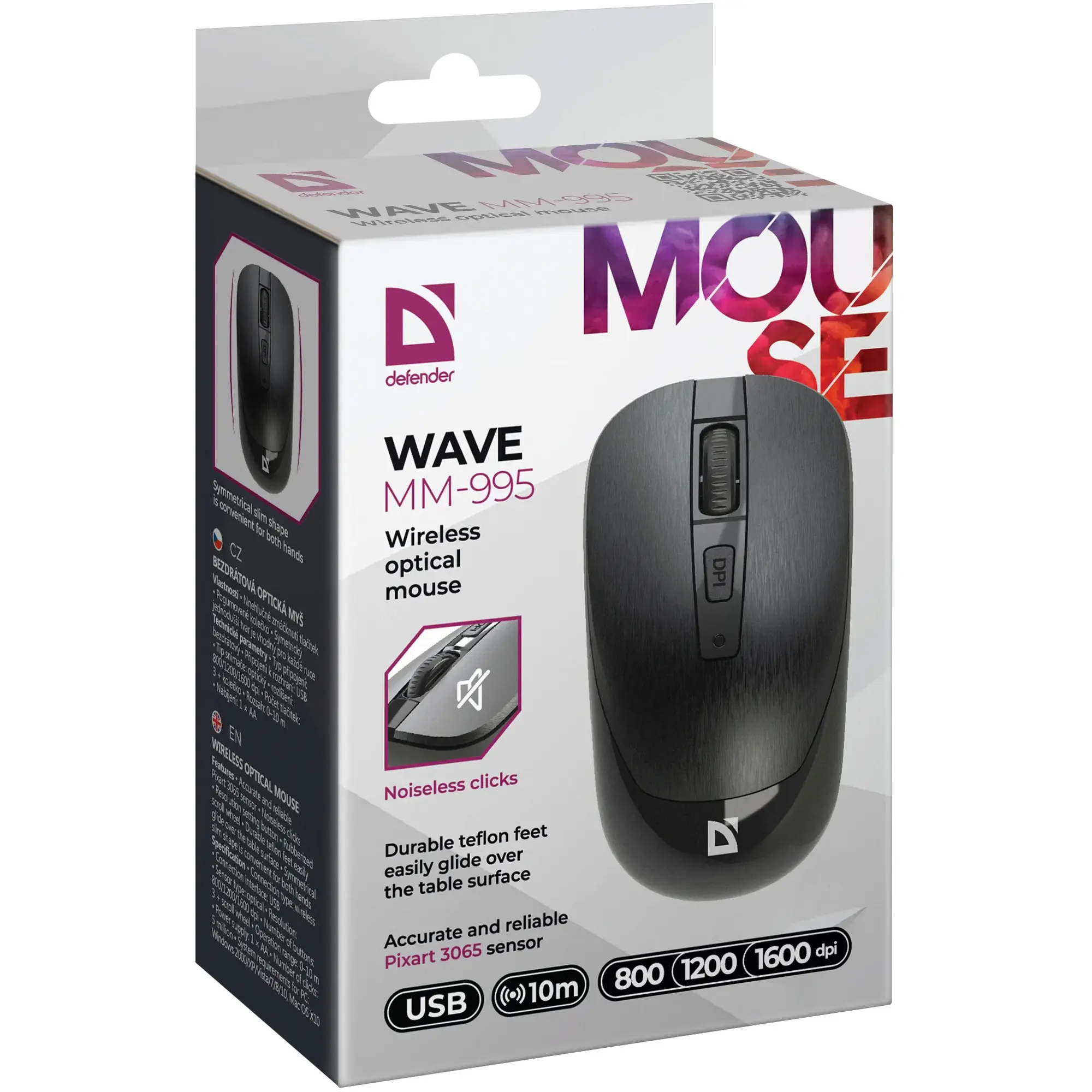 Купити Мишка Defender Wave MM-995 Silent Wireless Black (52995) - фото 6