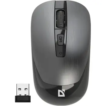 Купити Мишка Defender Wave MM-995 Silent Wireless Grey (52993) - фото 1