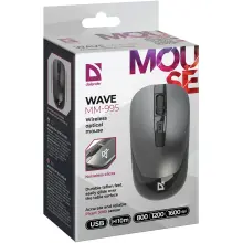 Купити Мишка Defender Wave MM-995 Silent Wireless Grey (52993) - фото 6