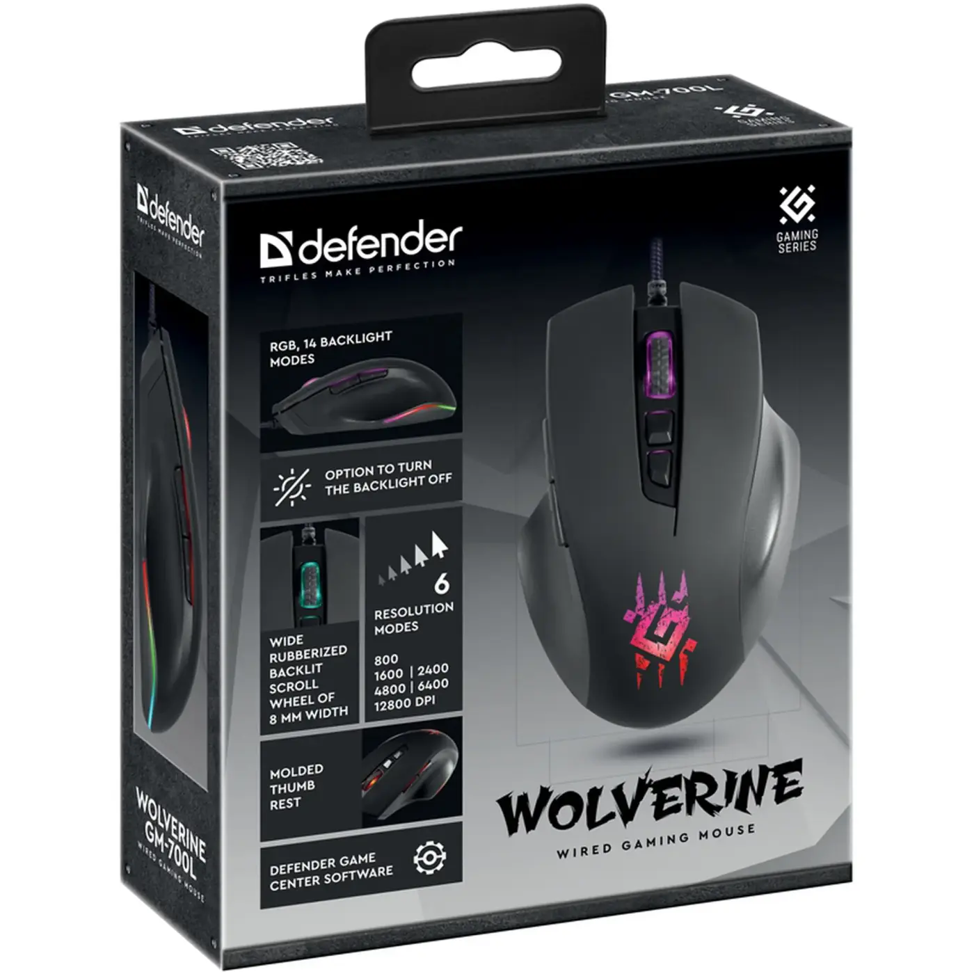 Купити Мишка Defender Wolverine GM-700L RGB USB Black (52700) - фото 6