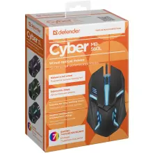 Купить Мышь Defender Cyber MB-560L Black (52560) - фото 3