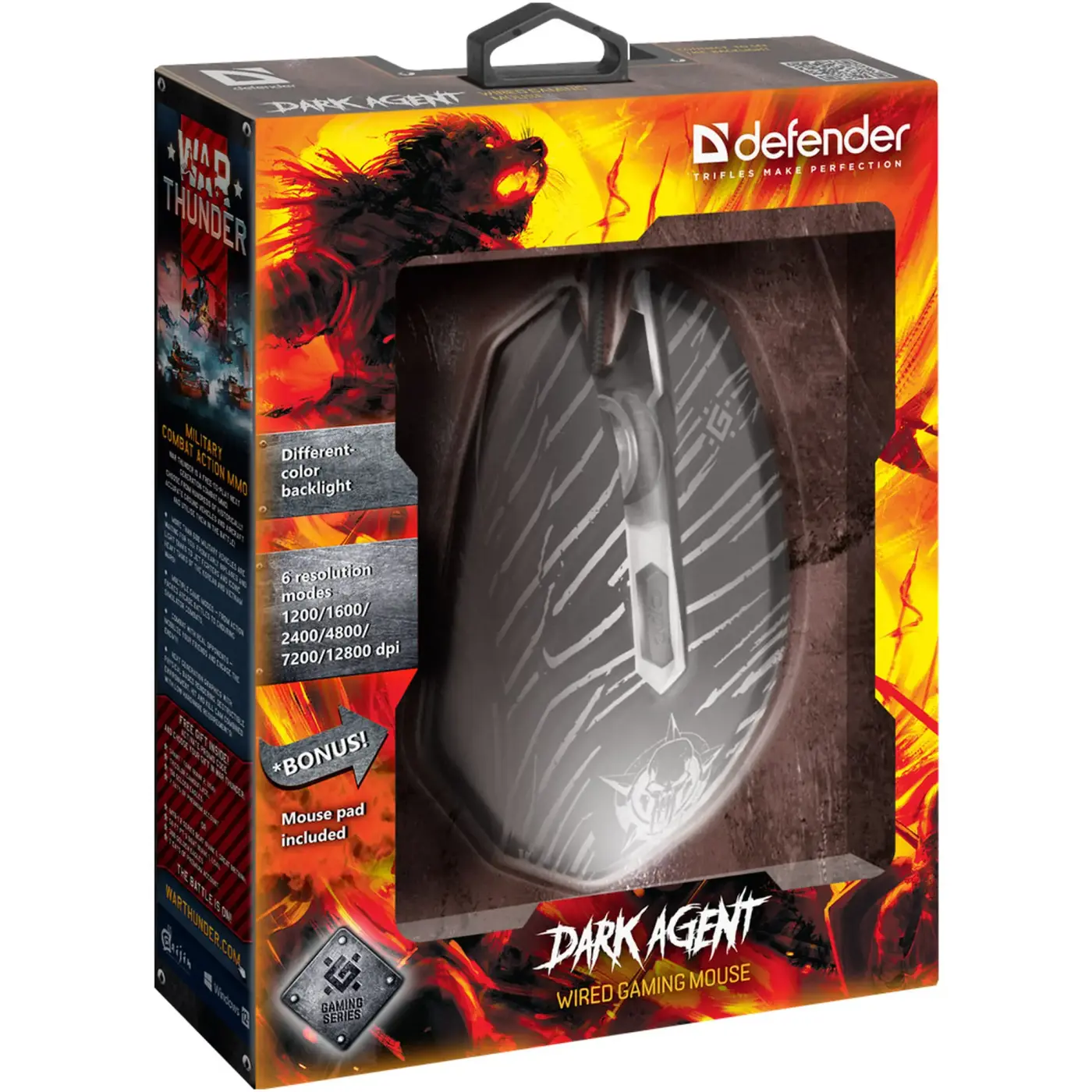 Купити Мишка Defender Dark Agent GM-590L USB Black (52590) - фото 3