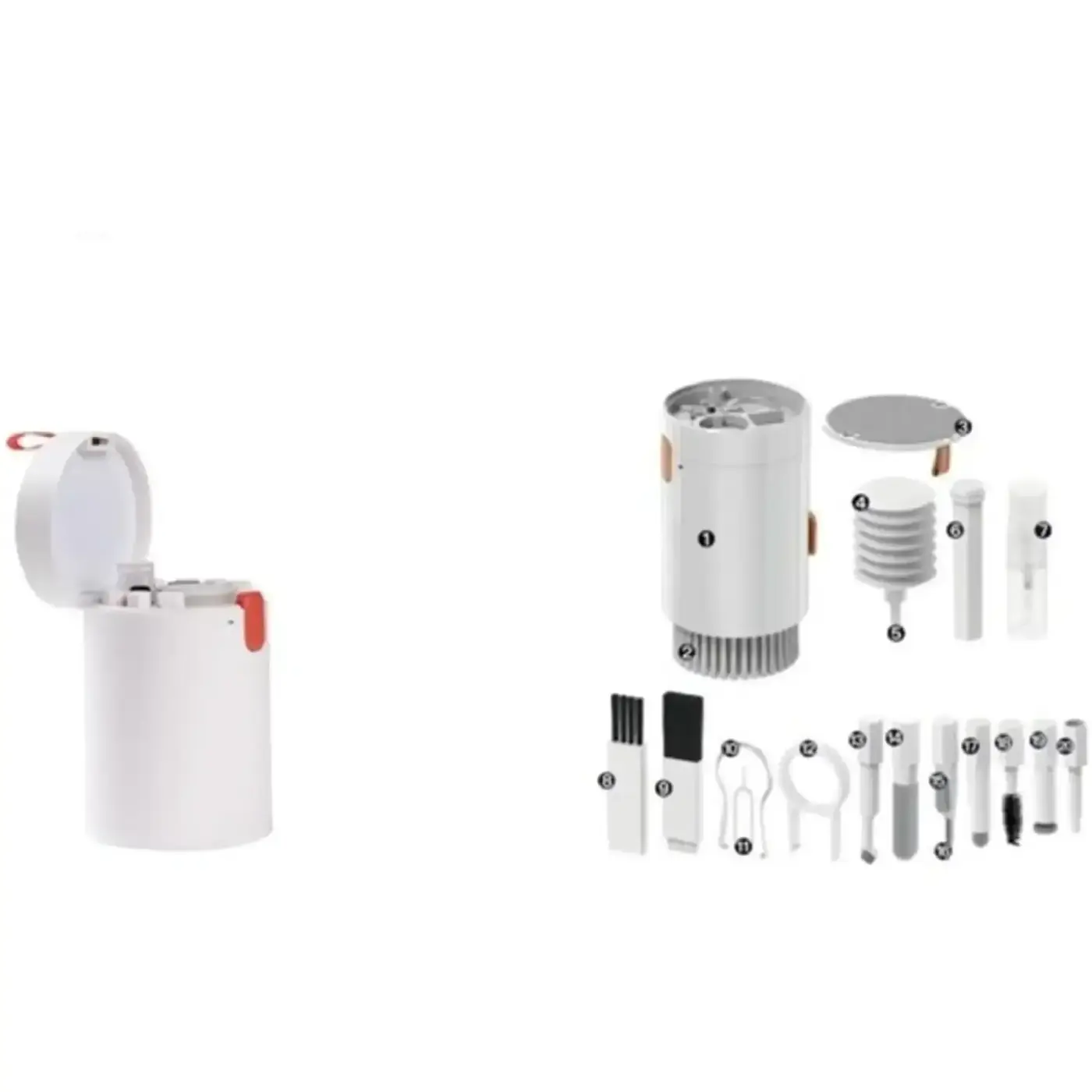 Купити Набір для очищення оргтехники 2E 20 в 1 White-orange (2E-SK20IN1) - фото 1