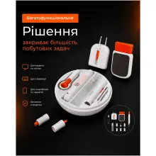 Купити Набір для очищення оргтехники 2E 24 в 1 White-orange (2E-SK24IN1) - фото 2