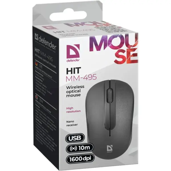Купити Мишка Defender Hit MM-495 Wireless Black (52495) - фото 4