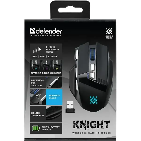 Купити Мишка Defender Knight GM-885 Wireless Black (52885) - фото 10