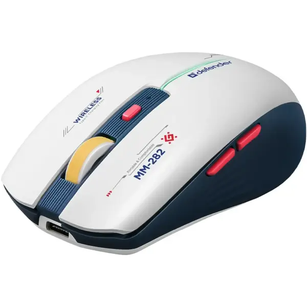 Купить Мышь Defender Dila MM-282 Wireless White/Blue (52282) - фото 2