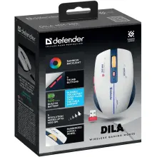 Купить Мышь Defender Dila MM-282 Wireless White/Blue (52282) - фото 7