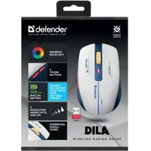 Купить Мышь Defender Dila MM-282 Wireless White/Blue (52282) - фото 8