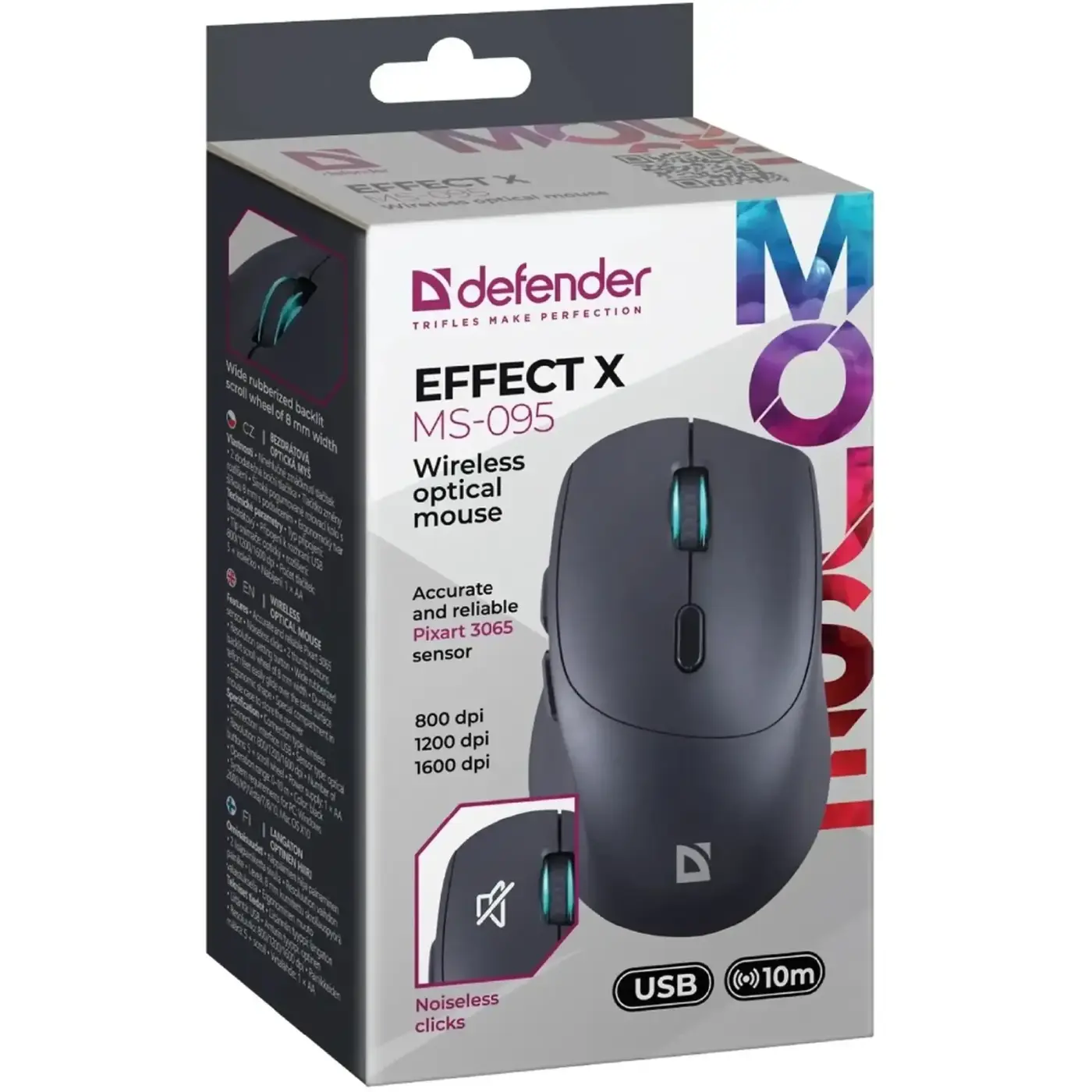 Купить Мышь Defender Effect X MS-095 Wireless Black (52095) - фото 6