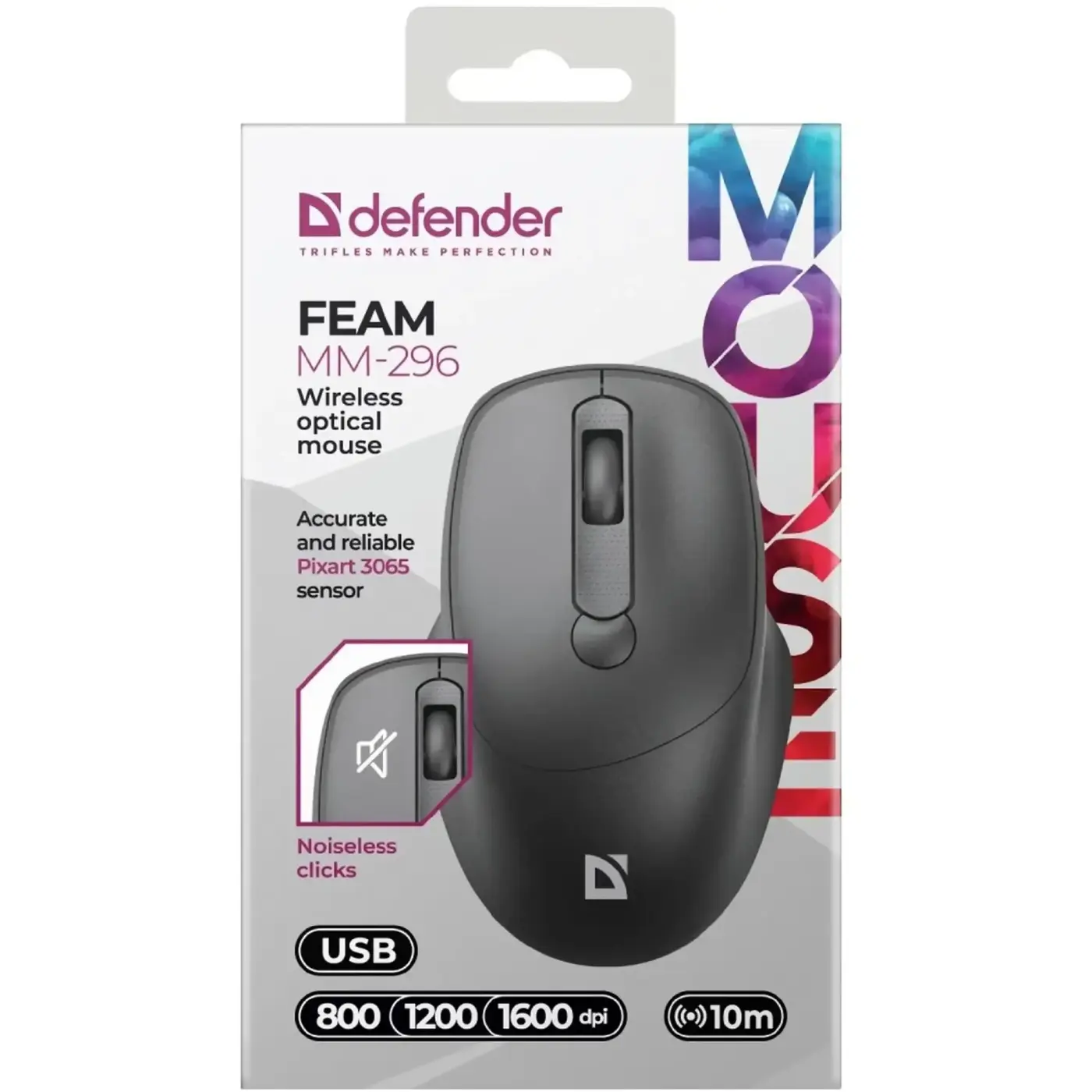 Купити Мишка Defender Feam MM-296 Wireless Black (52296) - фото 4