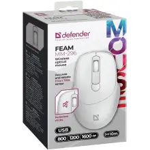 Купити Мишка Defender Feam MM-296 Wireless White (52297) - фото 5