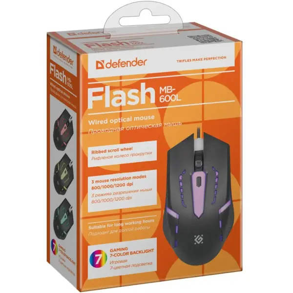 Купити Мишка Defender Flash MB-600L Black (52600) - фото 6