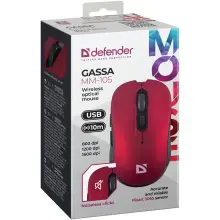 Купити Мишка Defender Gassa MM-105 Wireless Red (52103) - фото 5