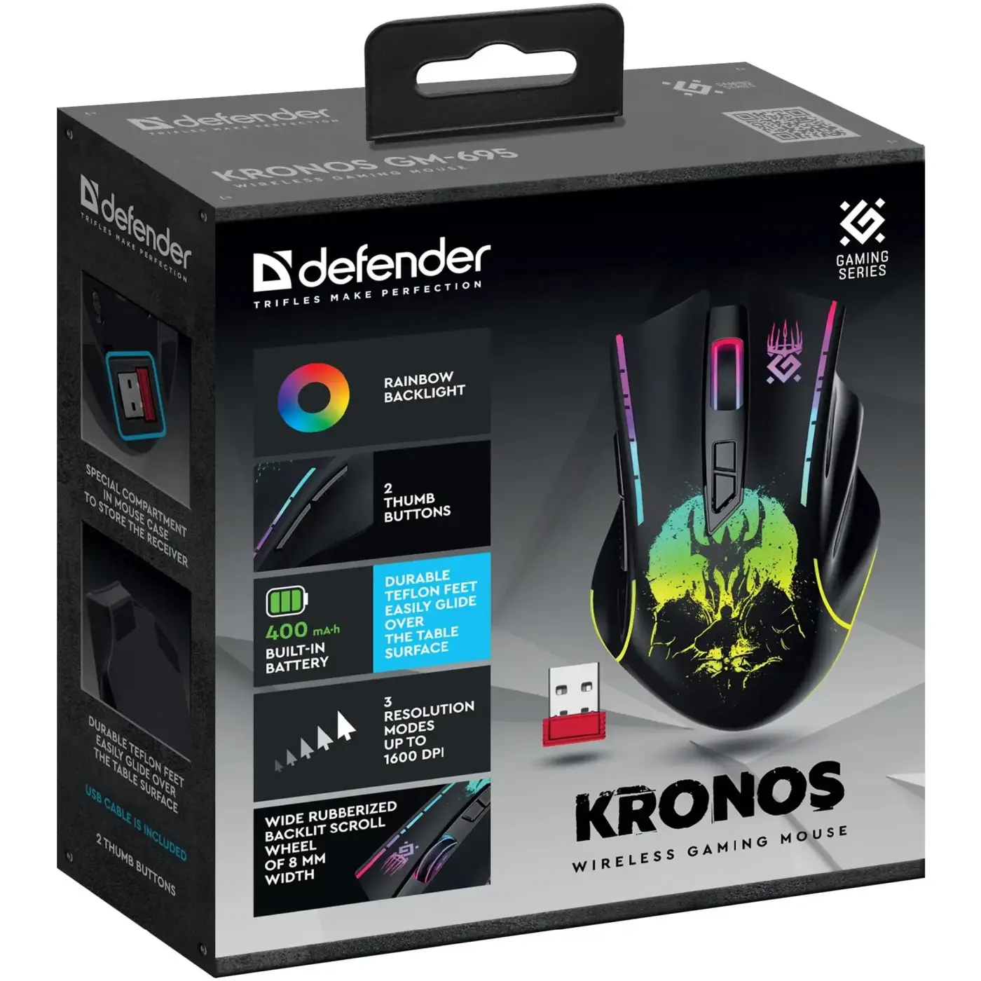 Купити Мишка Defender Kronos GM-695 Wireless Black (52695) - фото 5
