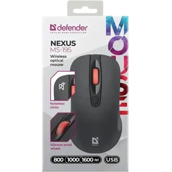 Купити Мишка Defender Nexus MS195 Wireless Black (52195) - фото 6