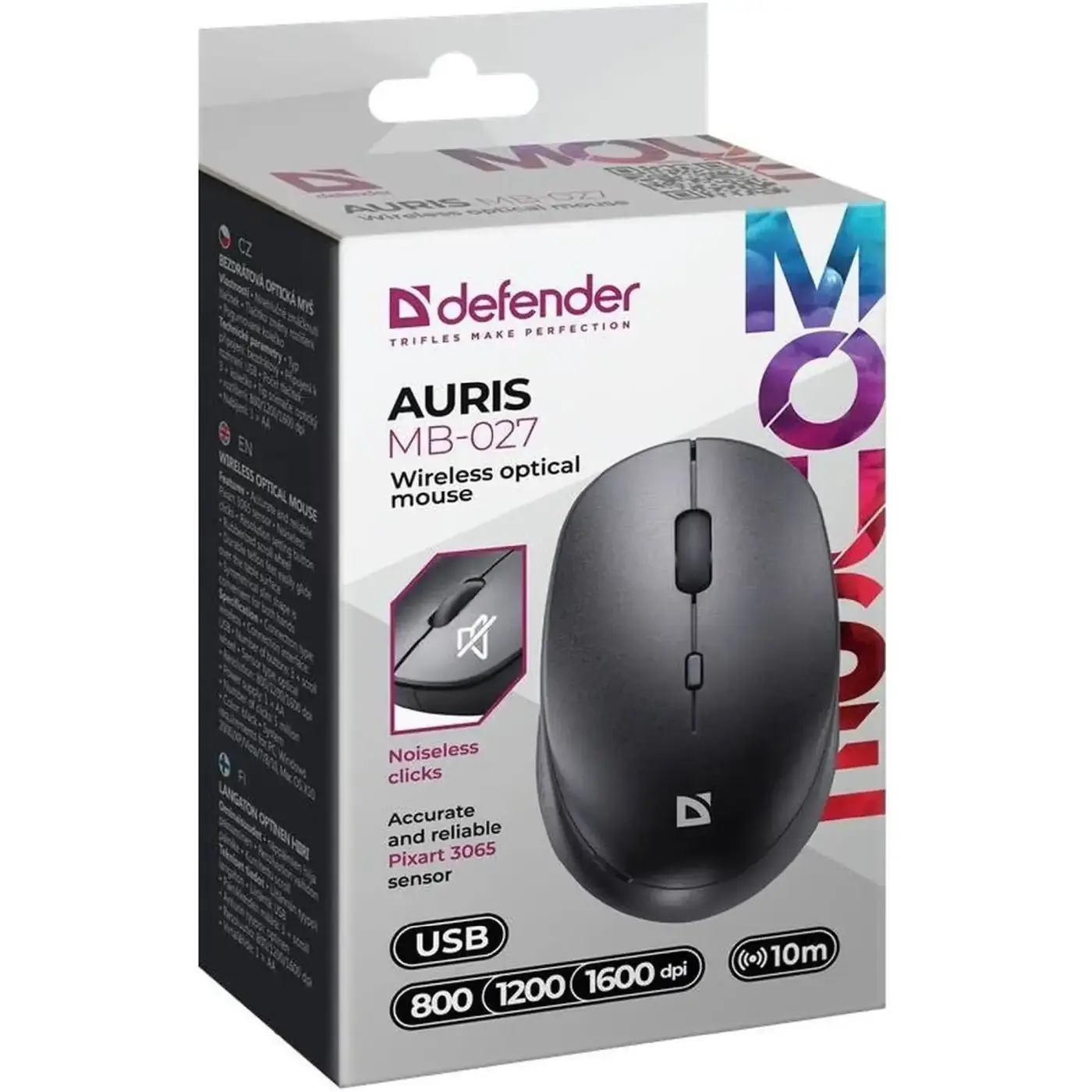 Купити Мишка Defender Auris MB-027 Silent Wireless Black (52027) - фото 6