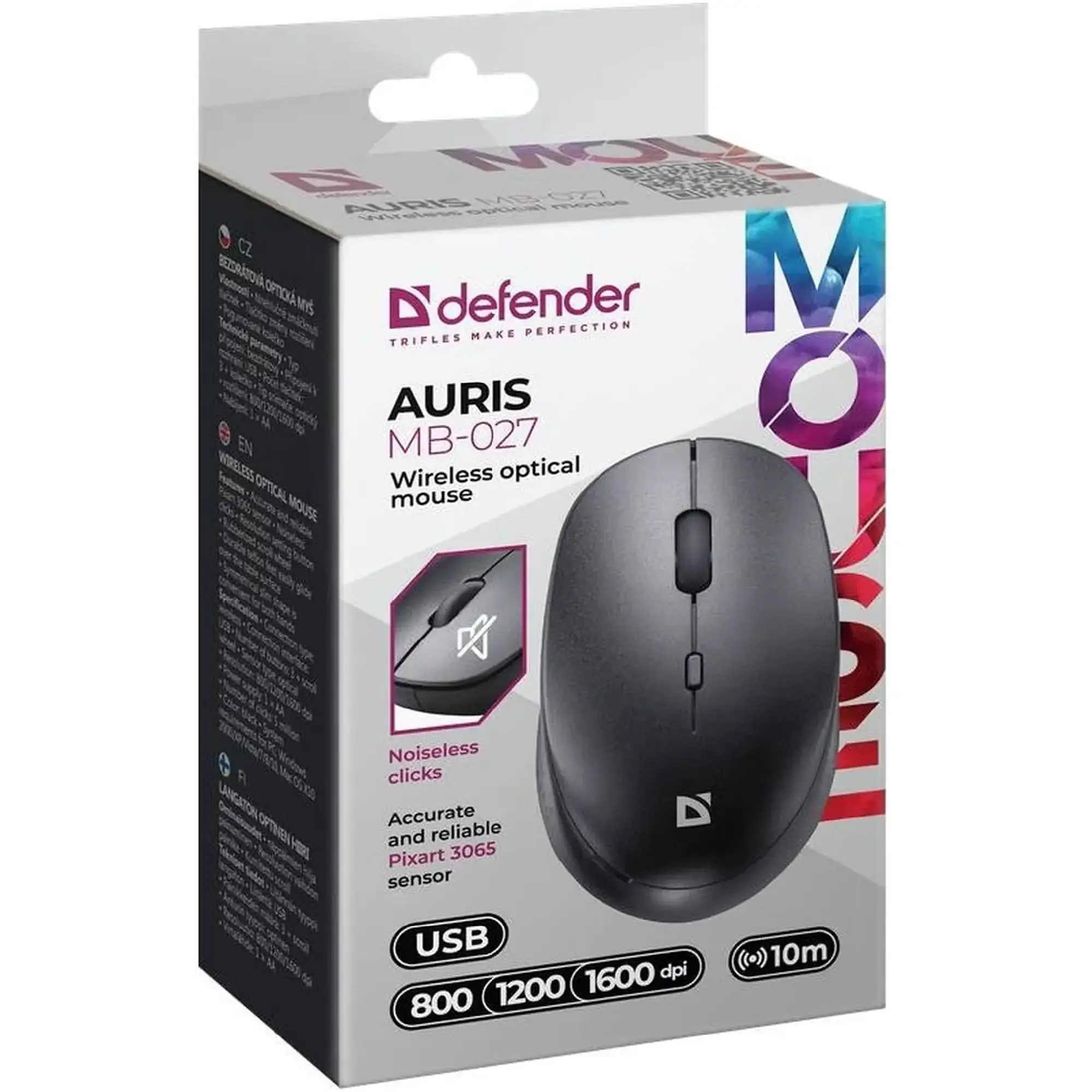 Купити Мишка Defender Auris MB-027 Silent Wireless Black (52027) - фото 6