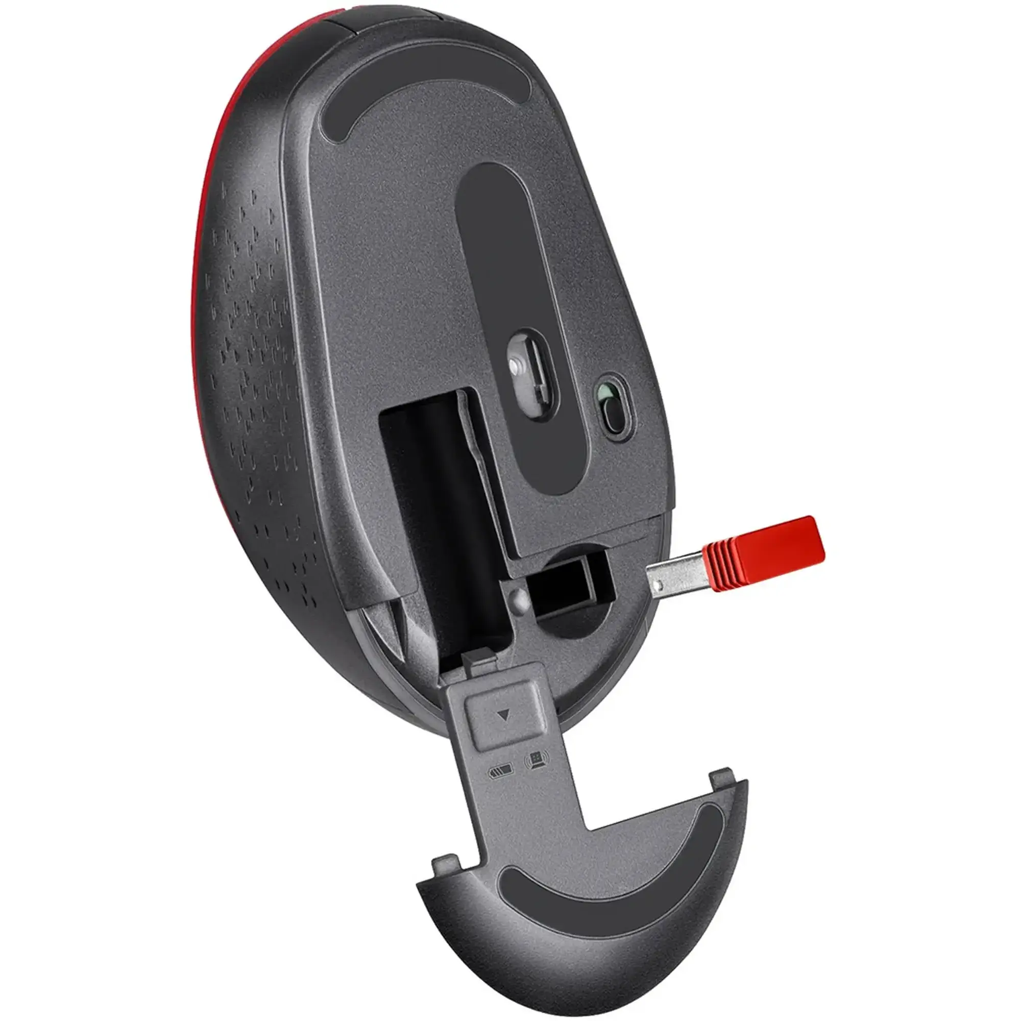 Купити Мишка Defender Auris MB-027 Silent Wireless Red (52026) - фото 4