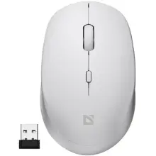Купити Мишка Defender Auris MB-027 Silent Wireless White (52028) - фото 3