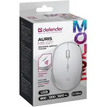 Купити Мишка Defender Auris MB-027 Silent Wireless White (52028) - фото 6