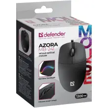 Купити Мишка Defender Azora MB-241 LED USB Black (52241) - фото 4