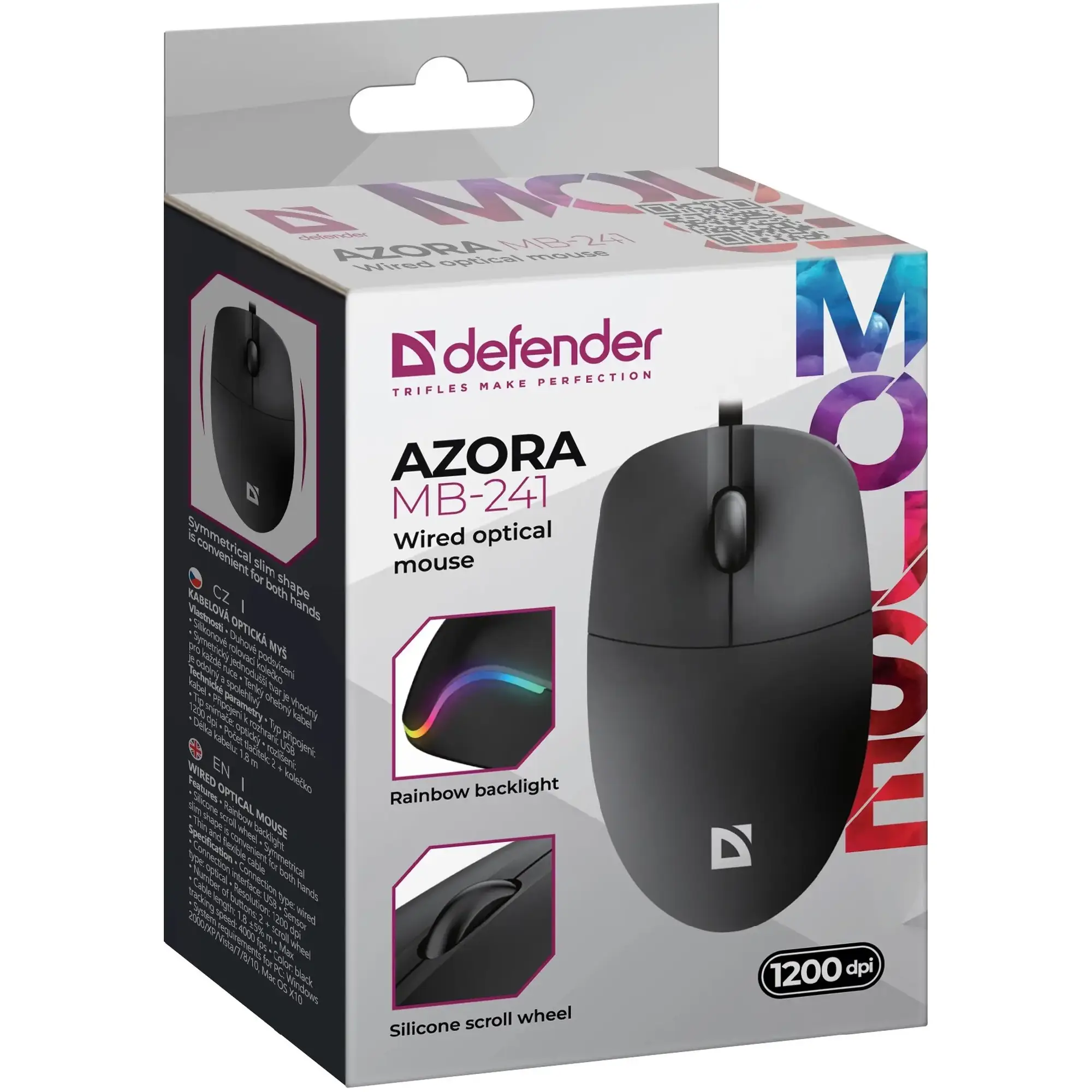 Купити Мишка Defender Azora MB-241 LED USB Black (52241) - фото 4