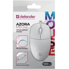 Купити Мишка Defender Azora MB-241 LED USB White (52242) - фото 4
