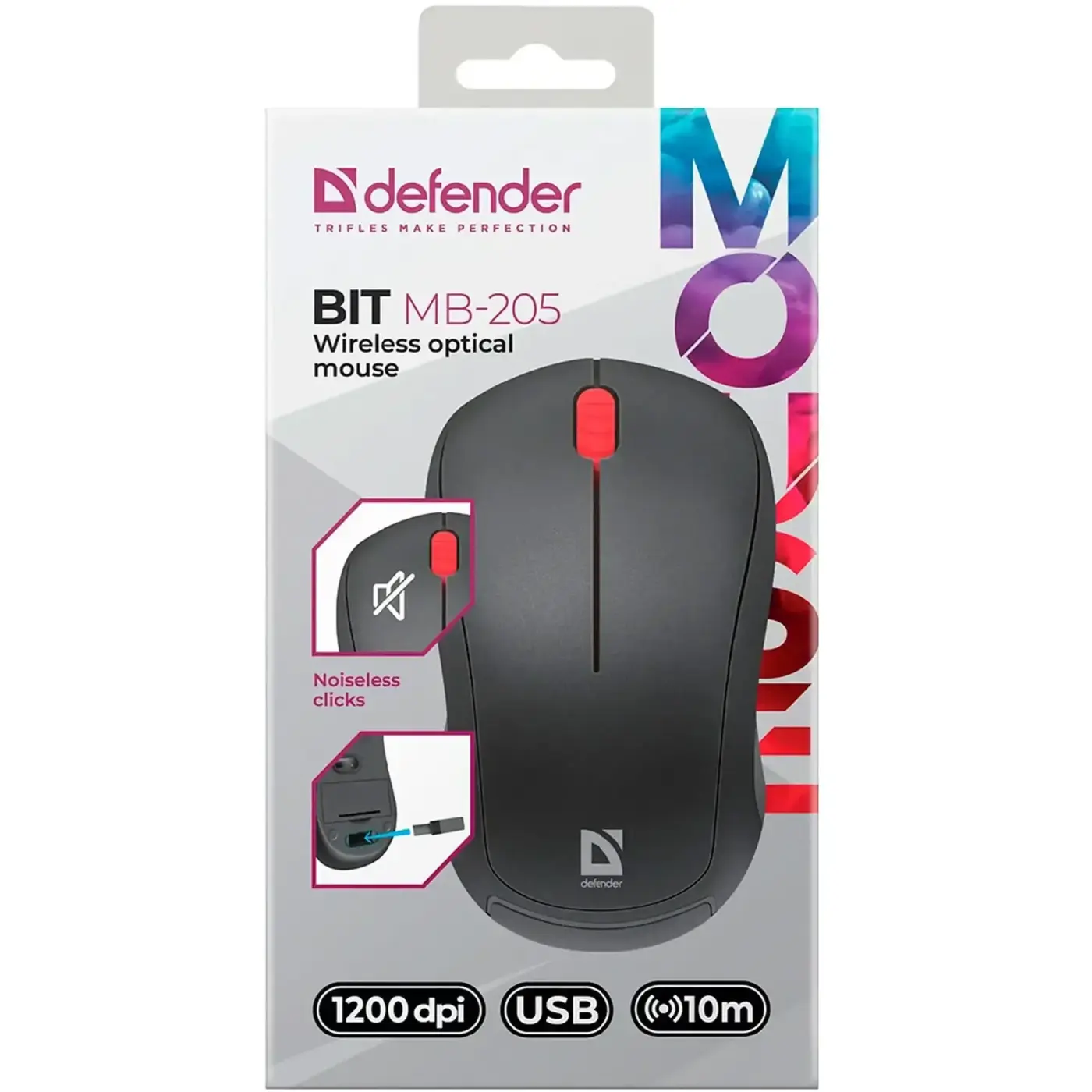 Купити Мишка Defender Bit MB-205 Silent Wireless Black (52205) - фото 6