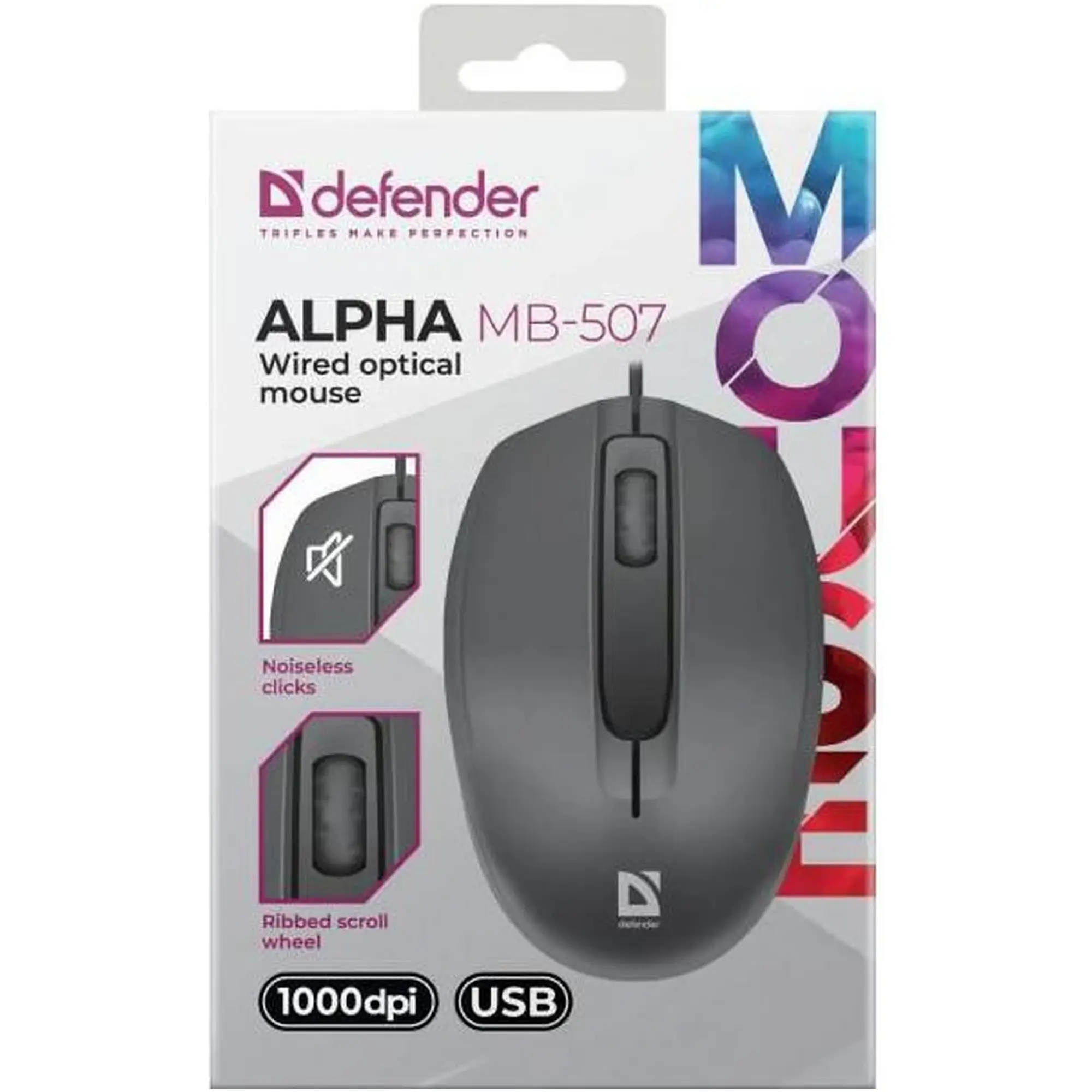 Купити Мишка Defender Alpha MB-507 USB Black (52507) - фото 4