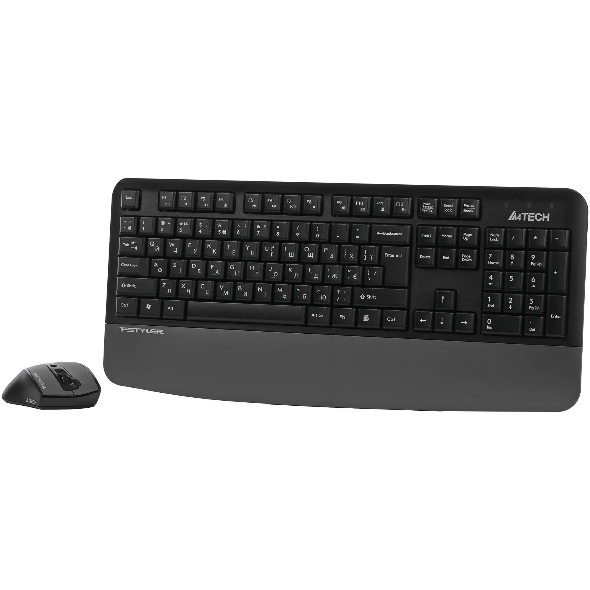 Купить Комплект клавиатура и мышь A4Tech Fstyler FG2500S Plus Grey - фото 2