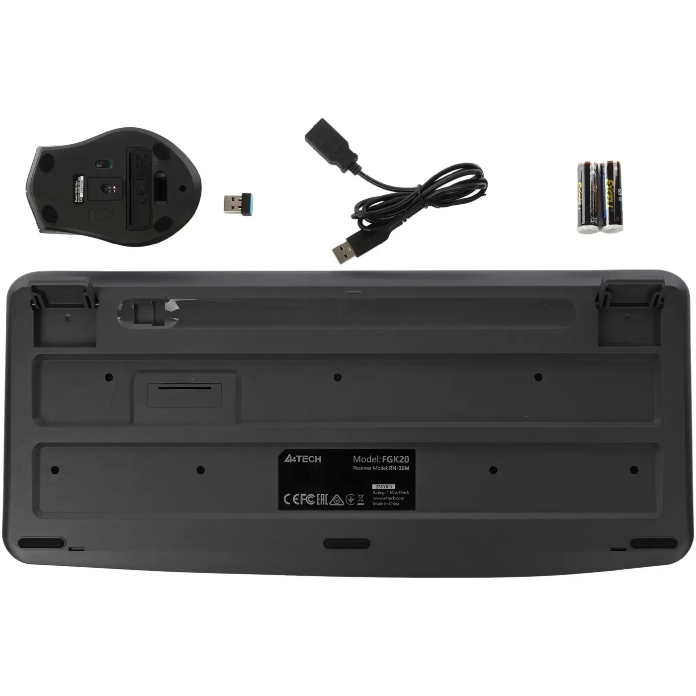 Купить Комплект клавиатура и мышь A4Tech Fstyler FG2500S Plus Grey - фото 7