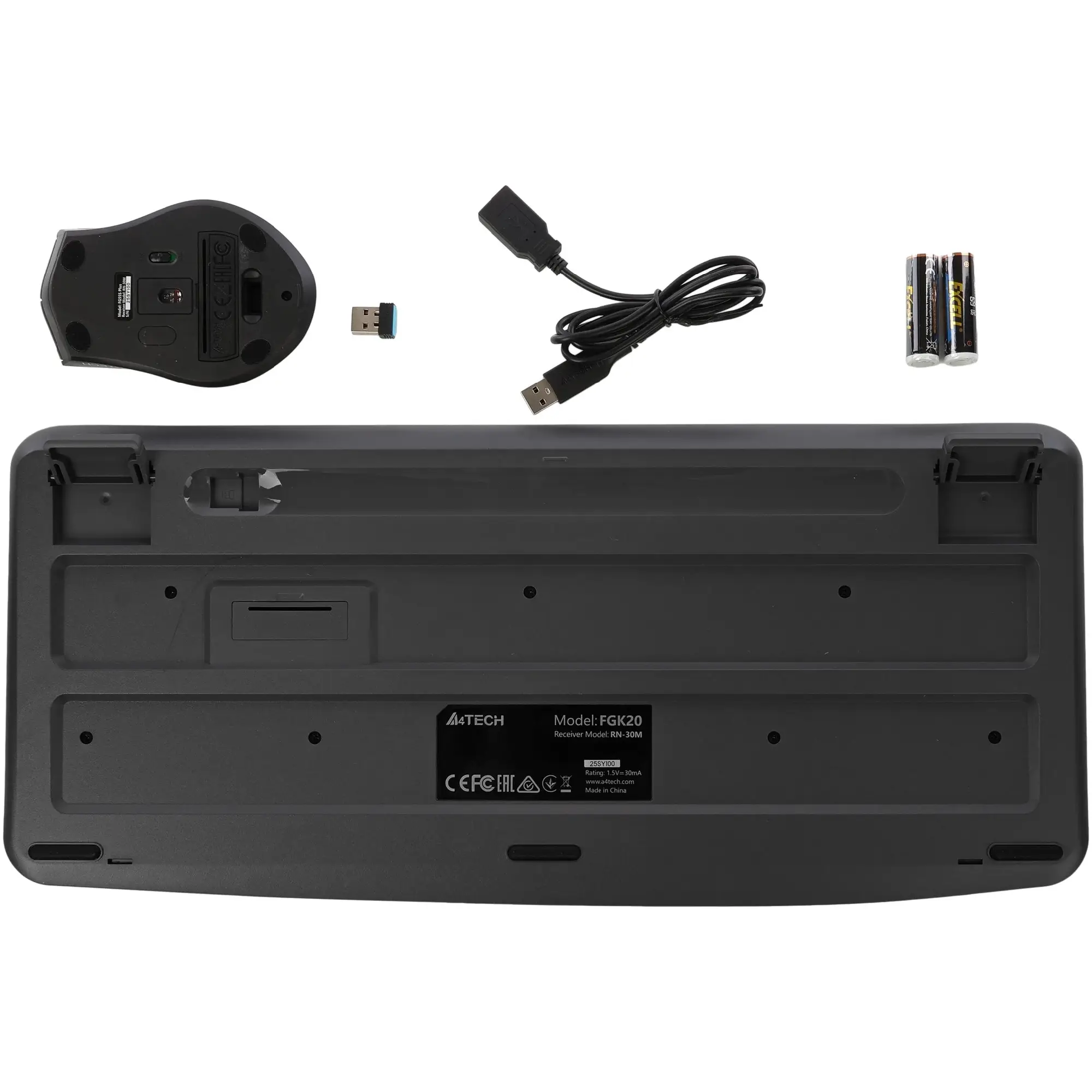 Купить Комплект клавиатура и мышь A4Tech Fstyler FG2500S Plus Grey - фото 7