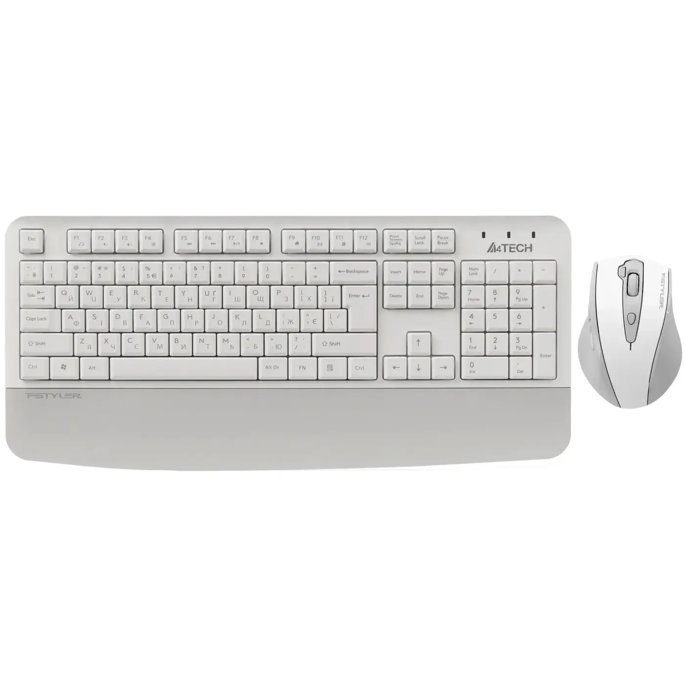 Купить Комплект клавиатура и мышь A4Tech Fstyler FG2500S Plus White - фото 1