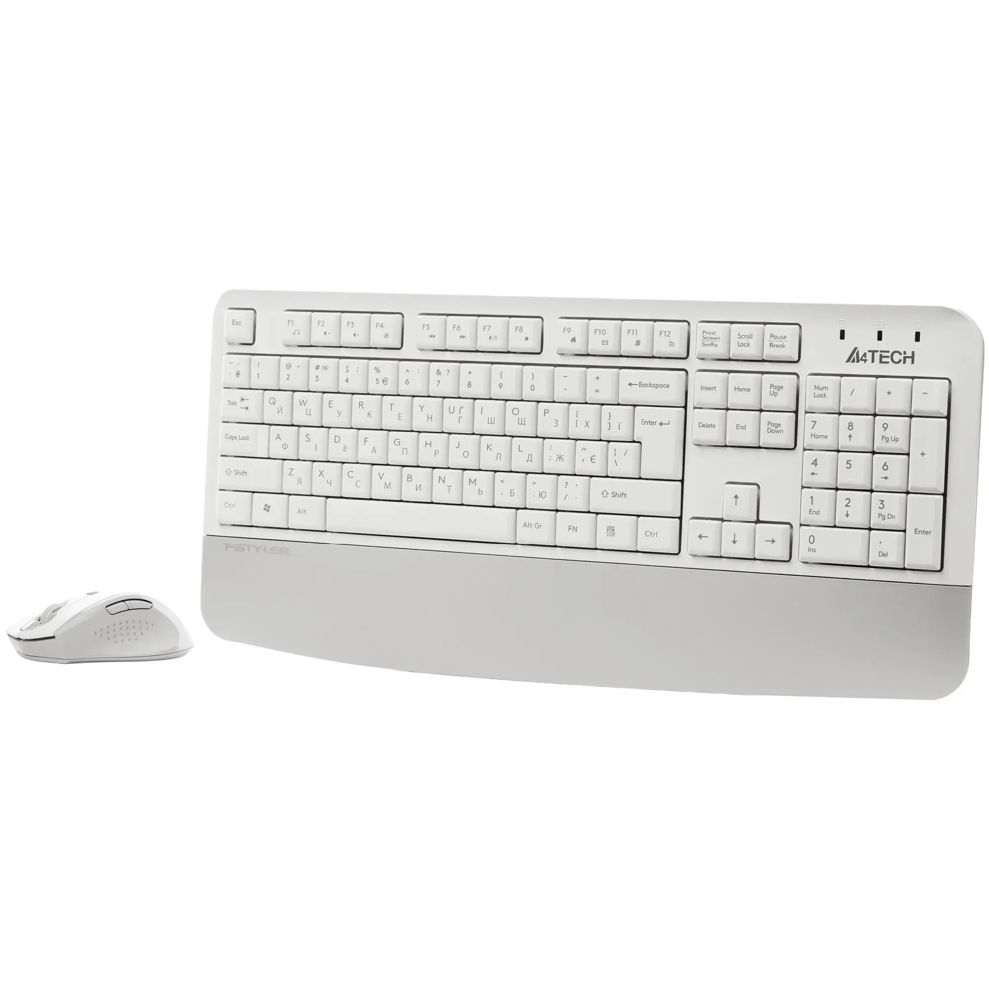 Купить Комплект клавиатура и мышь A4Tech Fstyler FG2500S Plus White - фото 2
