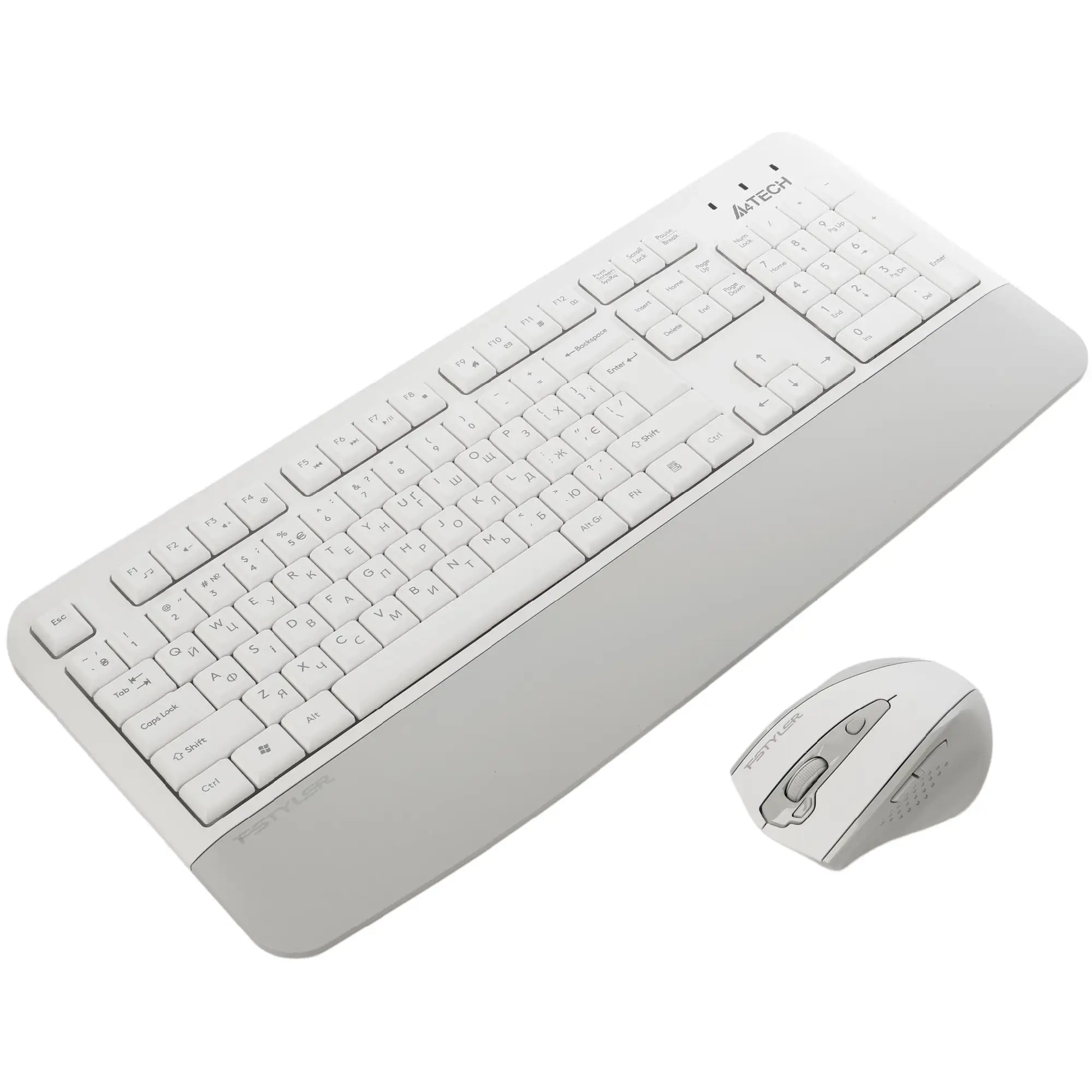 Купить Комплект клавиатура и мышь A4Tech Fstyler FG2500S Plus White - фото 4