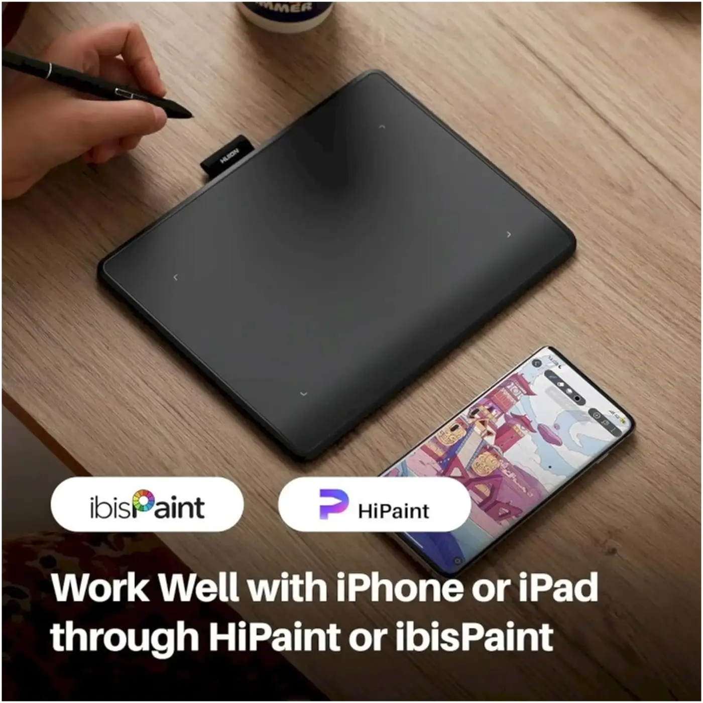 Купити Графічний планшет Huion Inspiroy Frego S Black (L-310) - фото 13