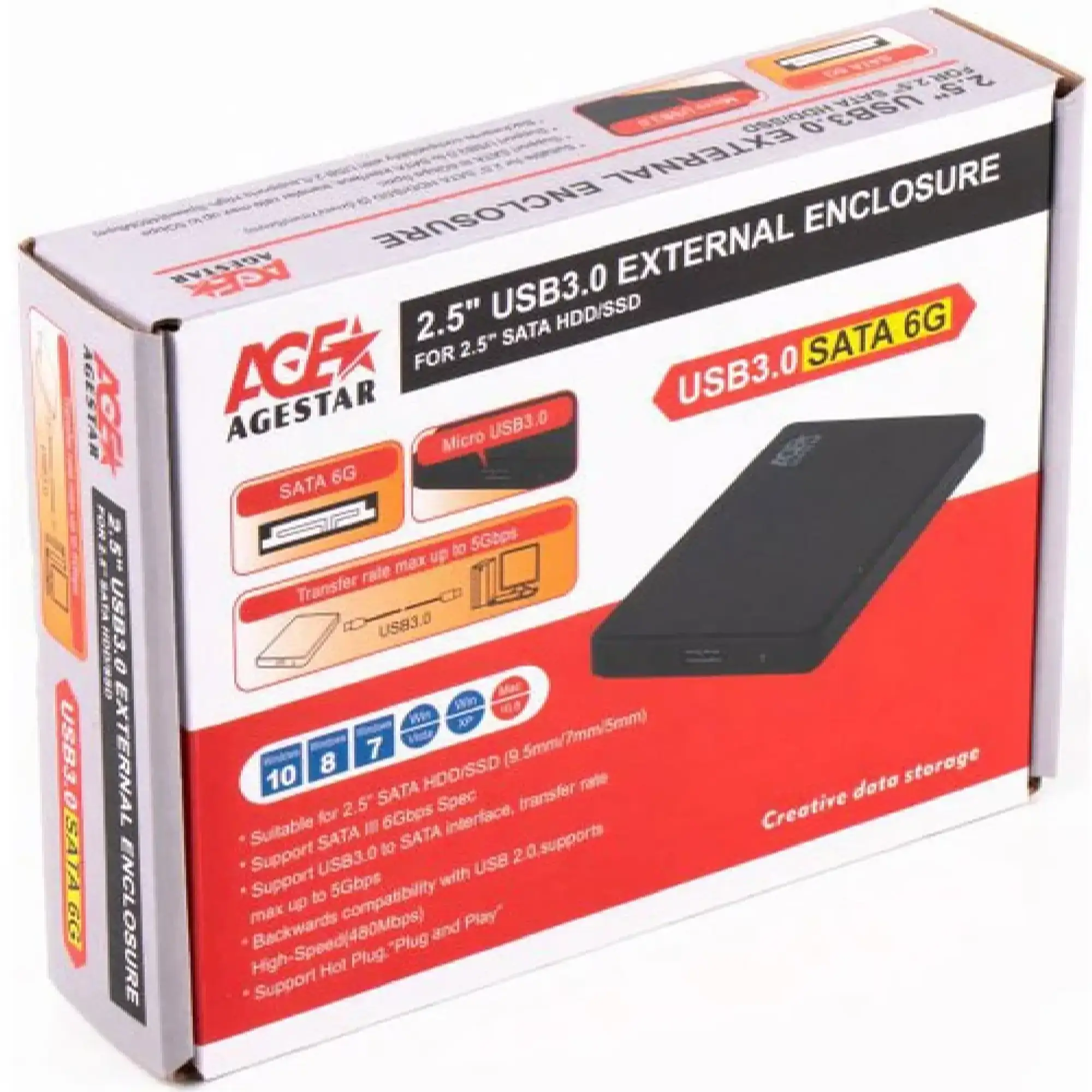 Купити Зовнішня кишеня Agestar 3UB2P2 2.5" SATA USB 3.0 - фото 2
