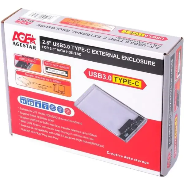 Купить Внешний карман Agestar 3UB2P4C 2.5" SATA USB 3.0 - фото 5