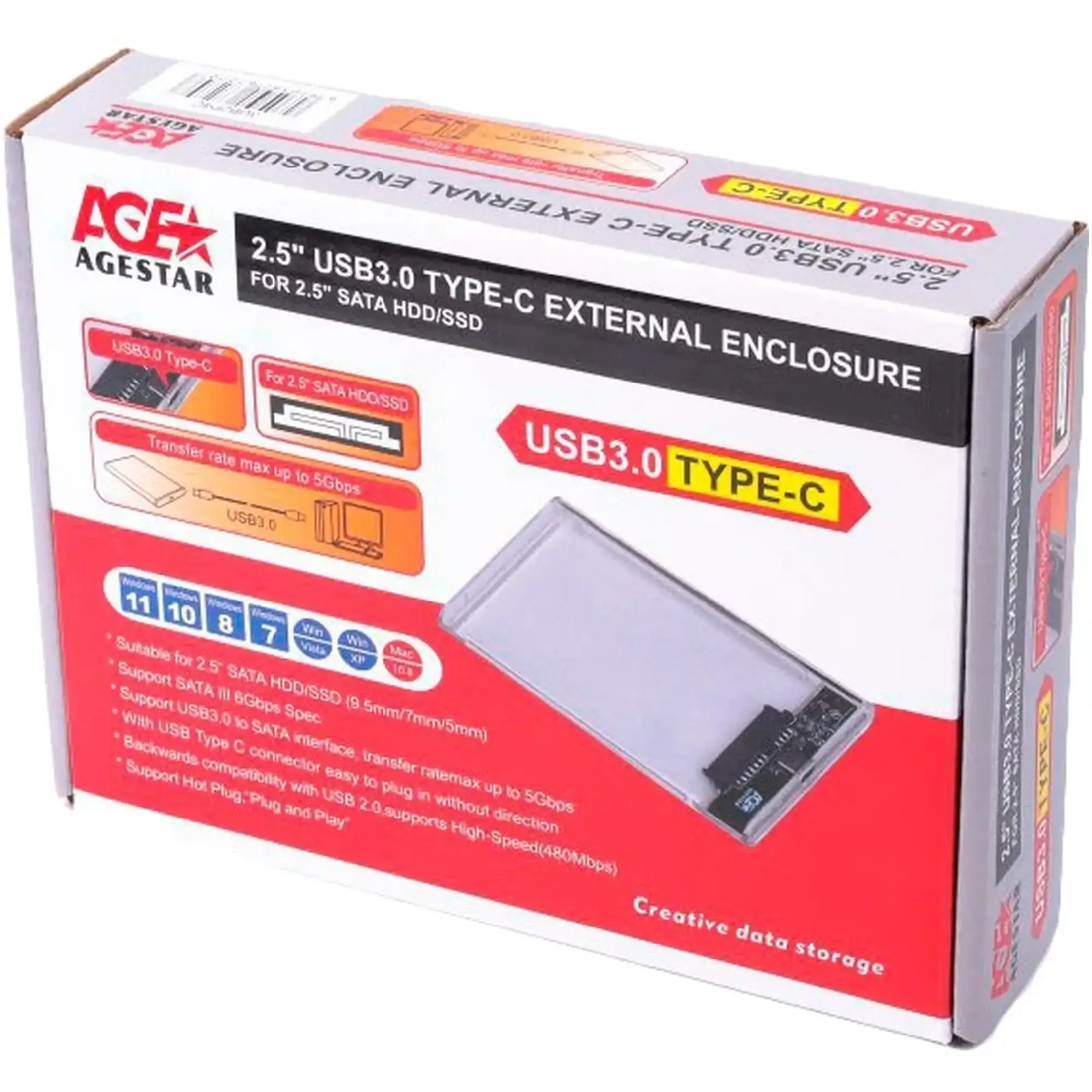 Купить Внешний карман Agestar 3UB2P4C 2.5" SATA USB 3.0 - фото 5