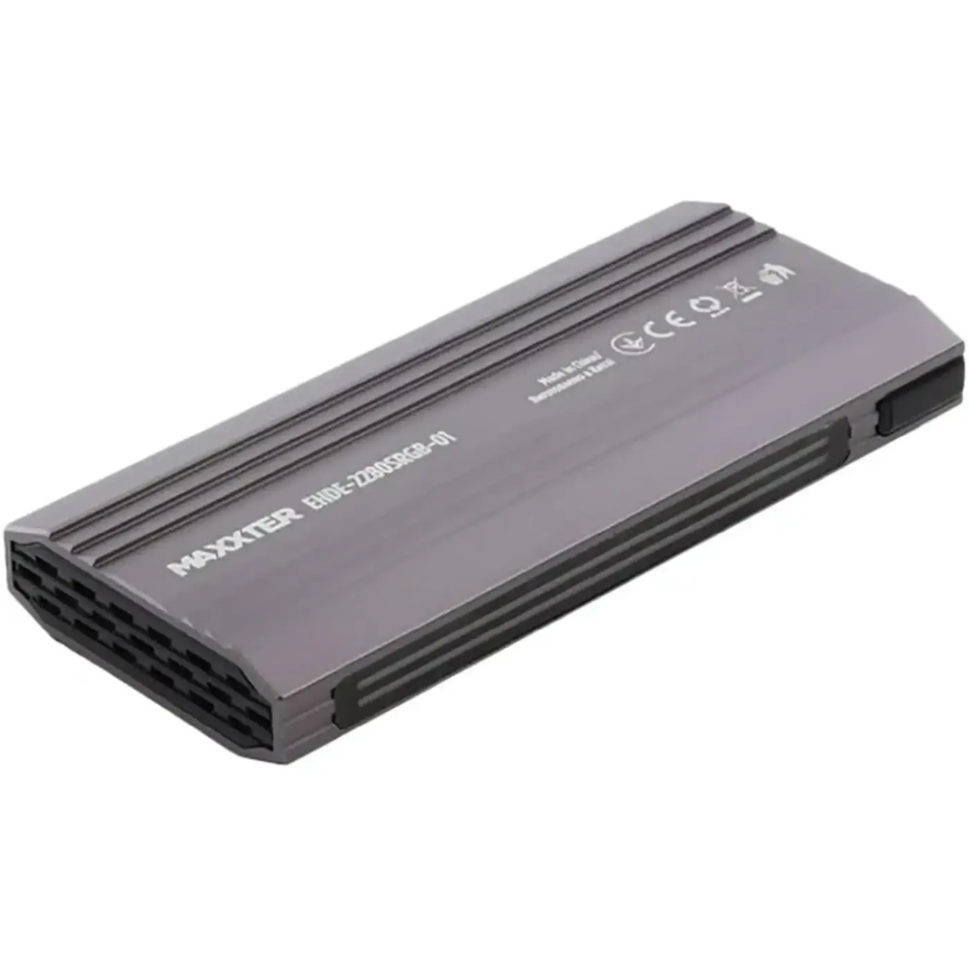 Купить Внешний карман Maxxter EHDE-2280SRGB-01 M.2 NVMe/SATA USB 3.1 - фото 2