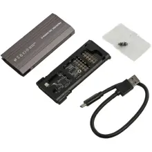 Купить Внешний карман Maxxter EHDE-2280SRGB-01 M.2 NVMe/SATA USB 3.1 - фото 3