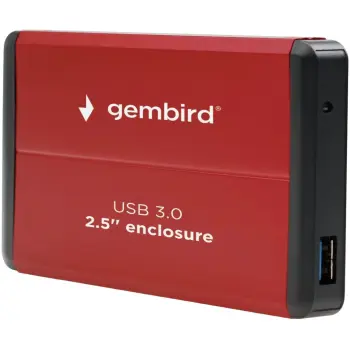 Купити Зовнішня кишеня Gembird 2.5" USB3.0 Red (EE2-U3S-2-R) - фото 1