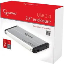 Купити Зовнішня кишеня Gembird 2.5" USB3.0 Silver (EE2-U3S-2-S) - фото 3