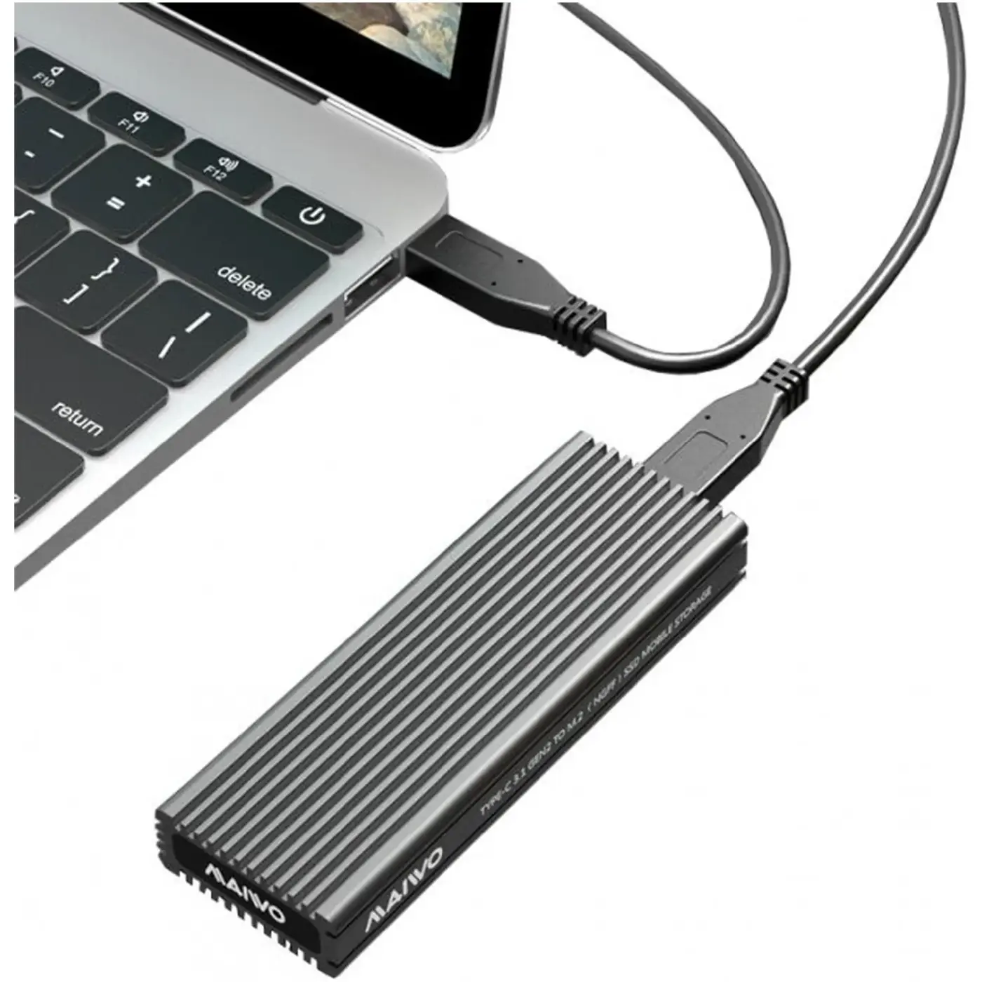Купити Зовнішня кишеня Maiwo M.2 SSD NVMe/SATA combo USB3.1 GEN2 Type-C (K1687P2) - фото 7