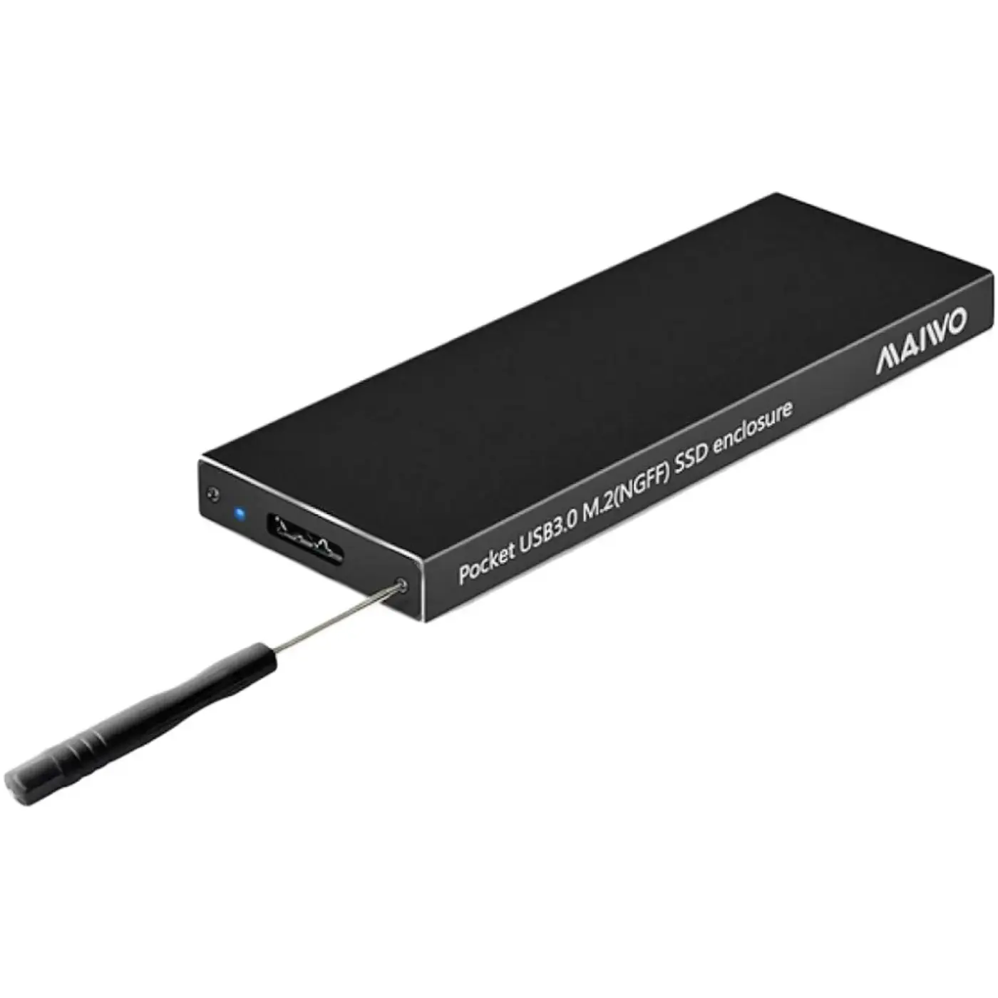 Купити Зовнішня кишеня Maiwo для SSD 1.8" M.2 (NGFF) USB 3.0 (K16N black) - фото 2