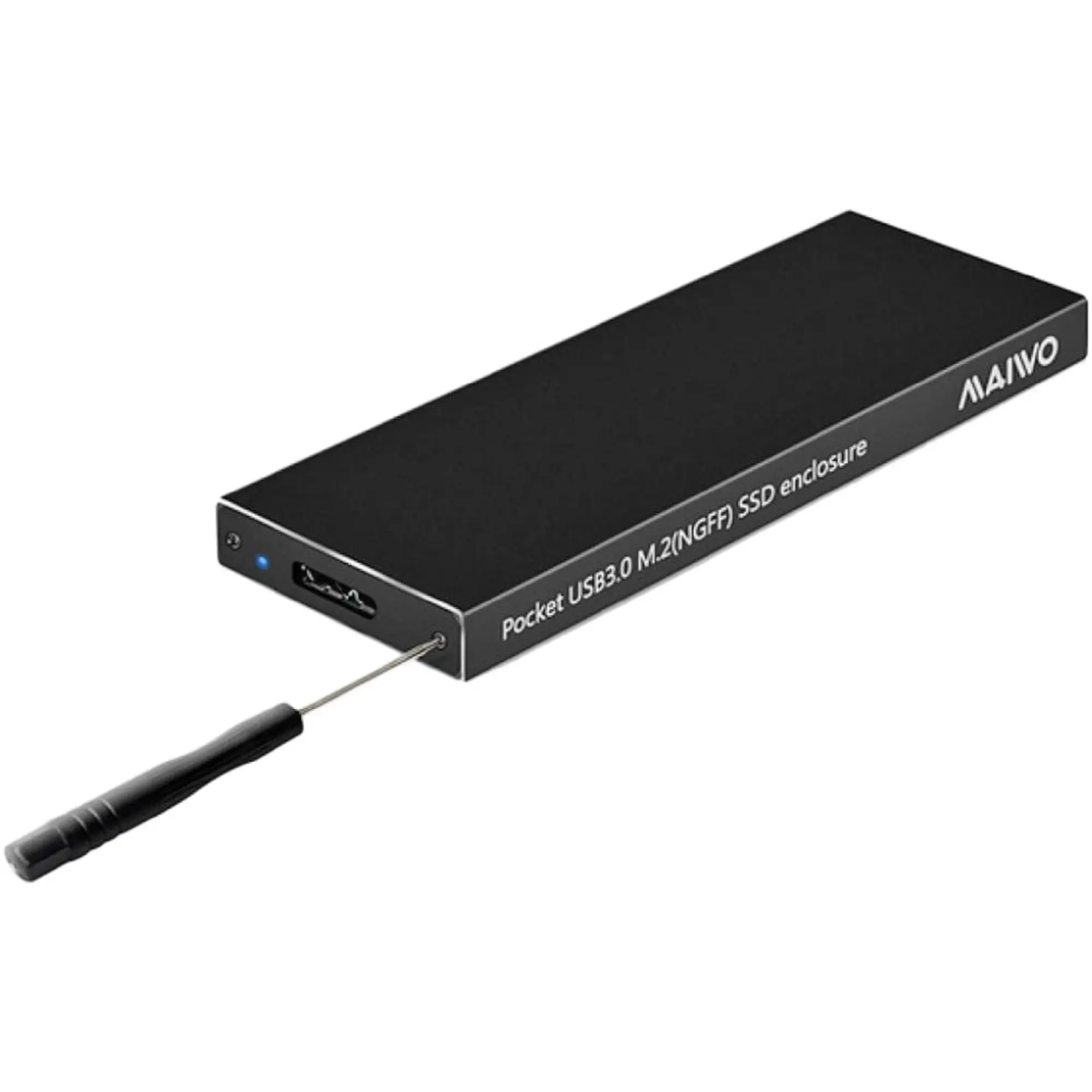Купити Зовнішня кишеня Maiwo для SSD 1.8" M.2 (NGFF) USB 3.0 (K16N black) - фото 2
