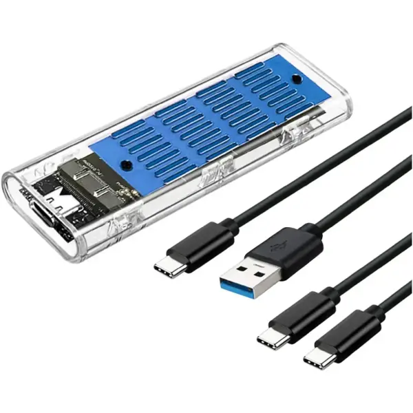 Купити Зовнішня кишеня Dynamode M.2 SSD NVMe/SATA combo USB3.2 GEN2 Type-C (DM-CAD-SSD09) - фото 3