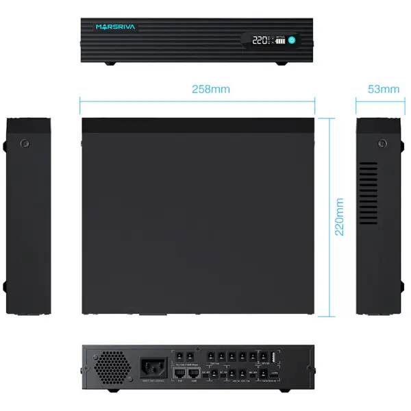 Купити ДБЖ (UPS) для роутера Marsriva KP9 Pro 100W 14V/16V/19V/24V/48V/53V - фото 3